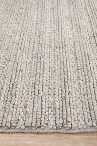 Ivy Handmade Rug - Silver