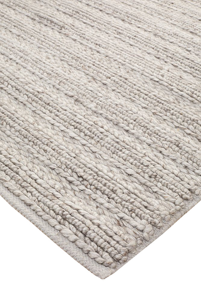 Ivy Handmade Rug - Silver