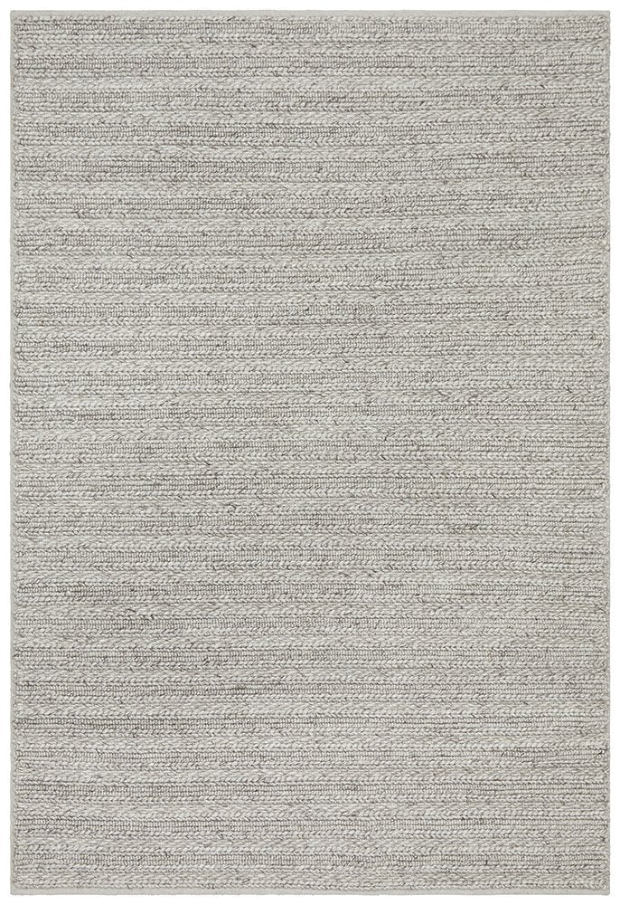 Ivy Handmade Rug - Silver