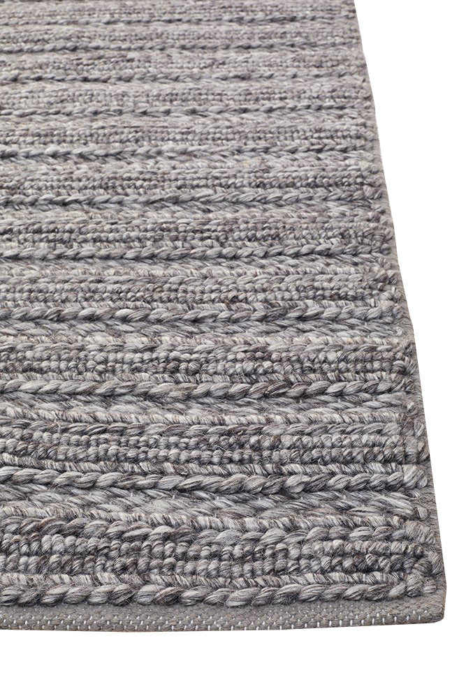 Ivy Handmade Rug - Steel
