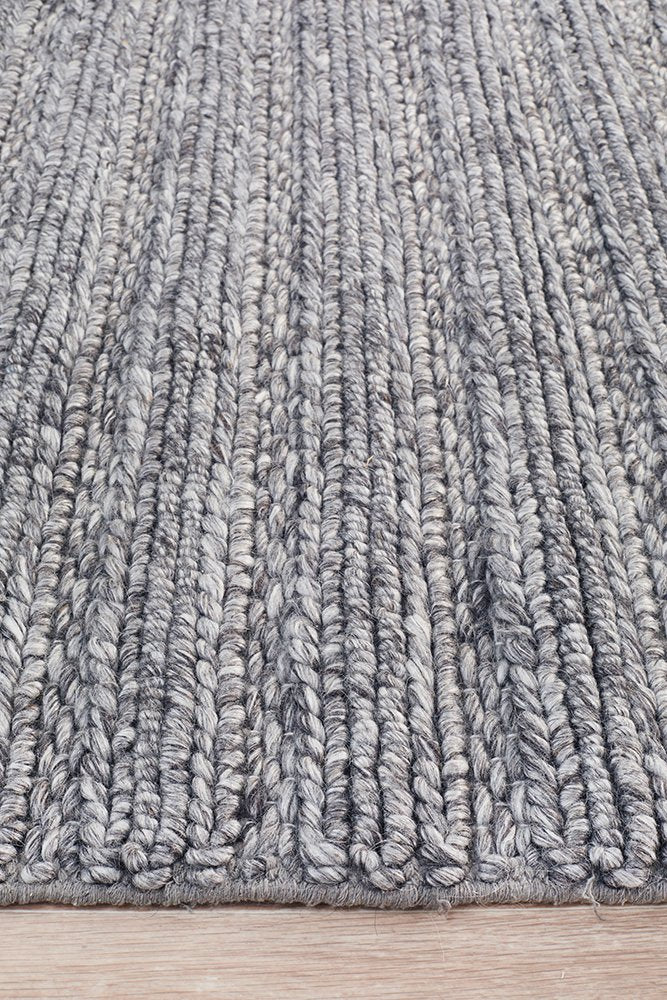 Ivy Handmade Rug - Steel