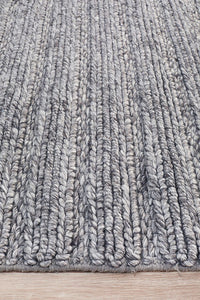 Ivy Handmade Rug - Steel