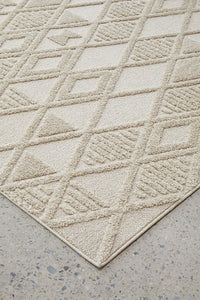 Kira Power-Loomed Polypropylene Rug - Natural