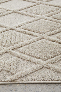 Kira Power-Loomed Polypropylene Rug - Natural