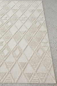 Kira Power-Loomed Polypropylene Rug - Natural