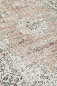 Larisa Washable Rug - Peach