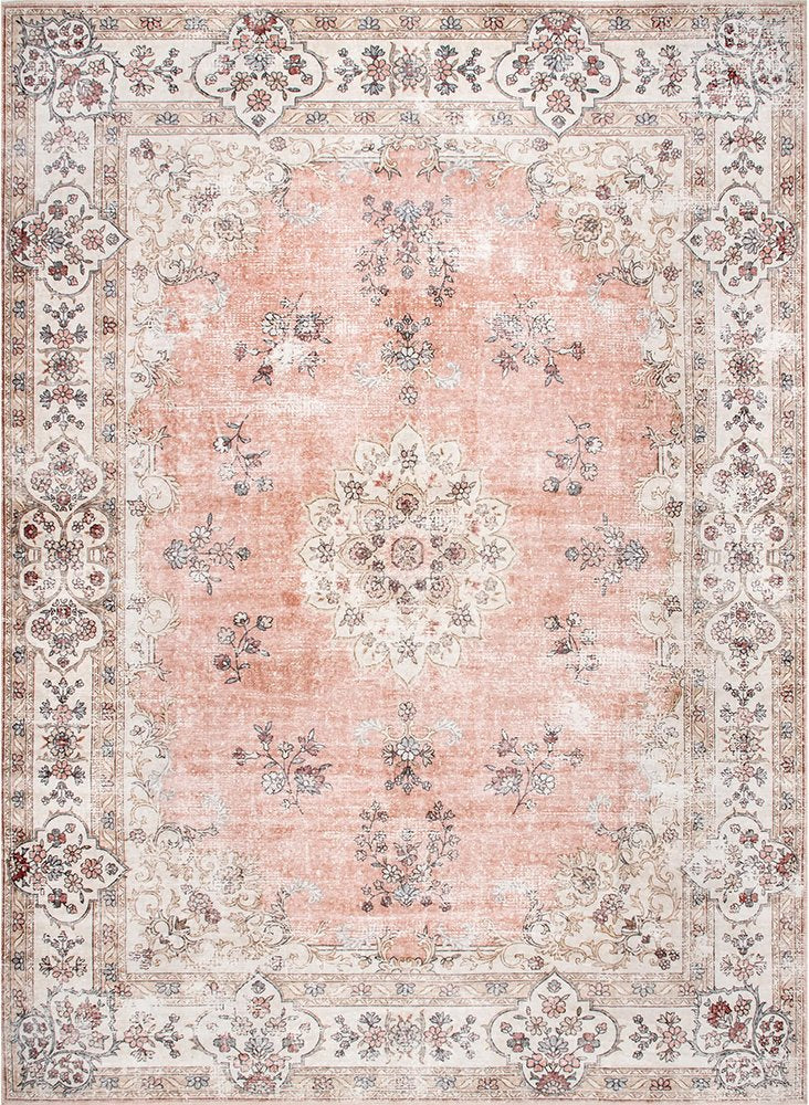 Larisa Washable Rug - Peach