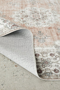 Larisa Washable Rug - Peach