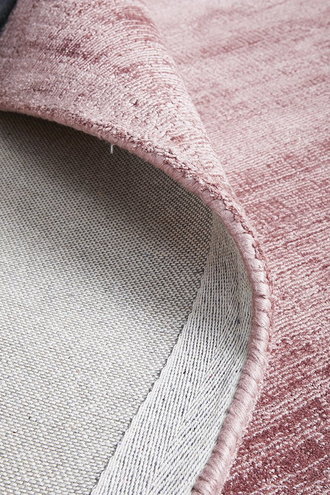 Lazuri Hand Made Viscose Rug - Rose