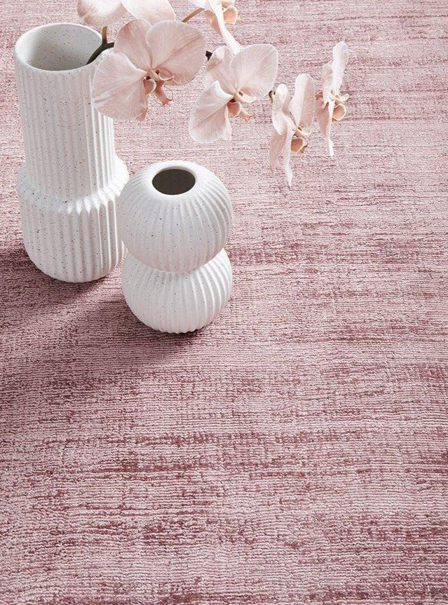 Lazuri Hand Made Viscose Rug - Rose