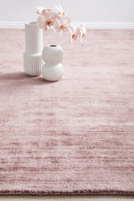 Load image into Gallery viewer, Lazuri Hand Made Viscose Rug - Rose
