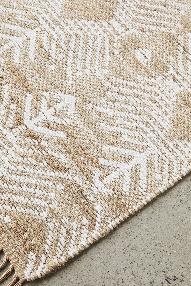Leila Hand Made Reversible Jute And Cotton Rug