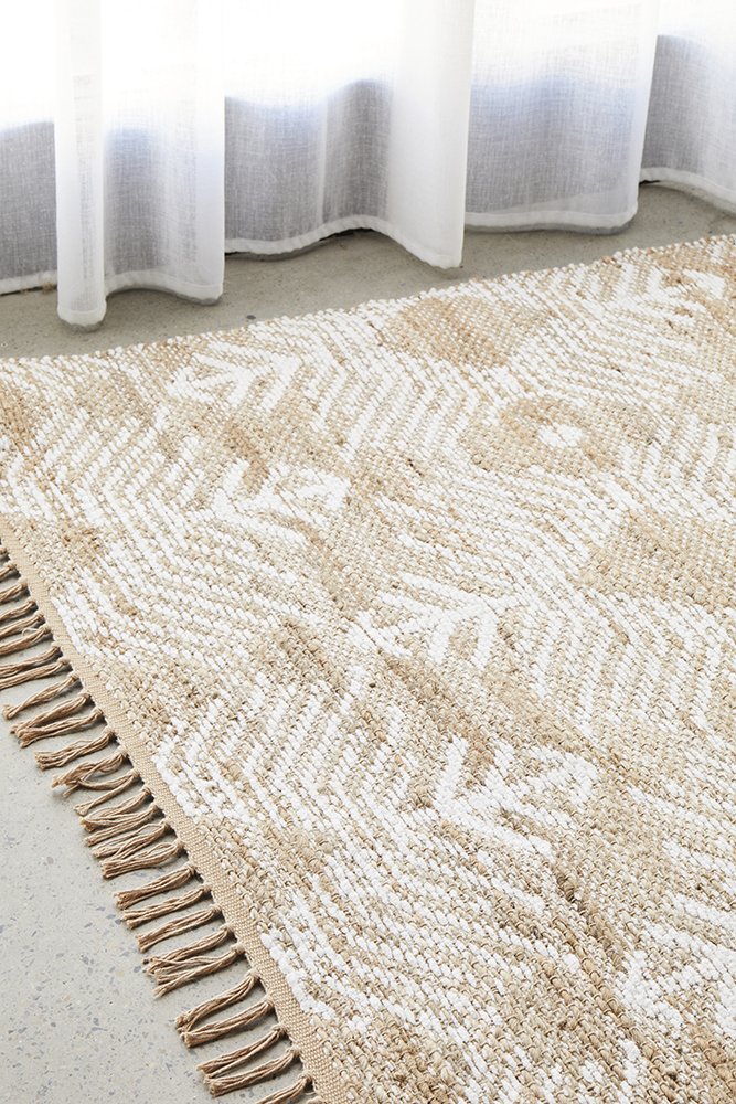 Leila Hand Made Reversible Jute And Cotton Rug