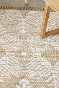 Leila Hand Made Reversible Jute And Cotton Rug