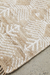 Leila Hand Made Reversible Jute And Cotton Rug