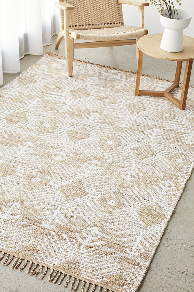 Leila Hand Made Reversible Jute And Cotton Rug