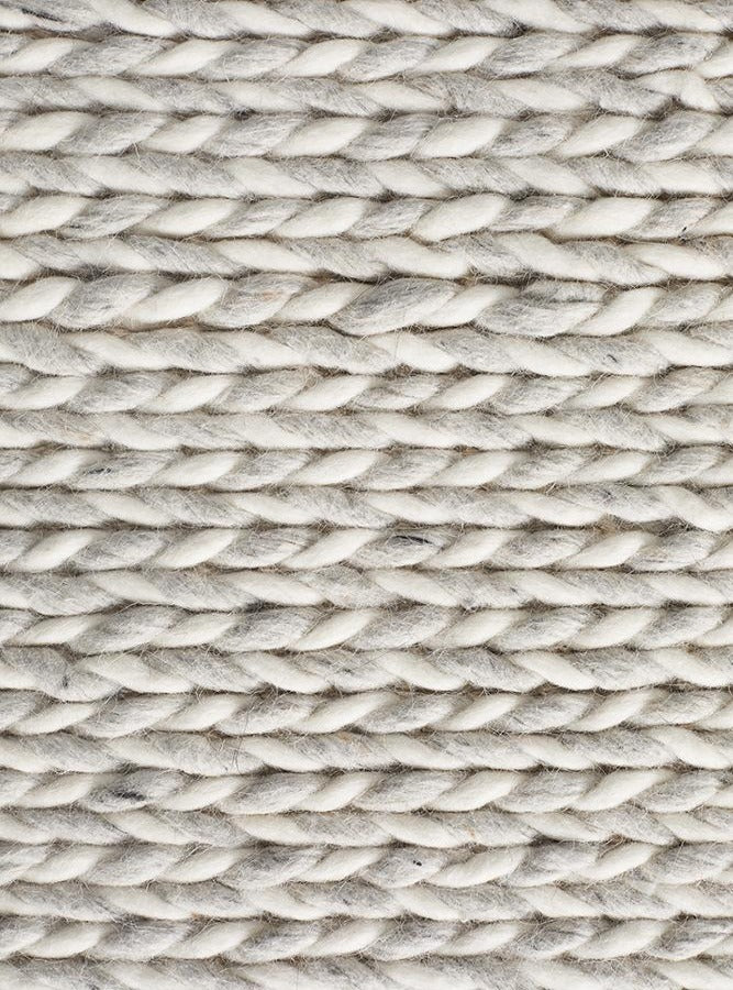 Lilian Hand Made Wool Rug - Silver
