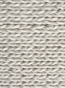 Lilian Hand Made Wool Rug - Silver