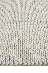 Lilian Hand Made Wool Rug - Silver