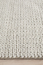 Load image into Gallery viewer, Lilian Hand Made Wool Rug - Silver
