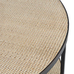 Load image into Gallery viewer, Manhattan Rattan Round Coffee Table - Black
