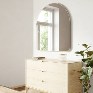 Luisa Arch 86 x 91cm Wall Mirror - Brass