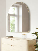 Load image into Gallery viewer, Luisa Arch 86 x 91cm Wall Mirror - Brass
