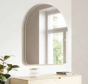Luisa Arch 86 x 91cm Wall Mirror - Brass