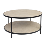 Load image into Gallery viewer, Manhattan Rattan Round Coffee Table - Black
