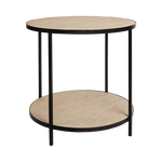 Load image into Gallery viewer, Manhattan Rattan Round Side Table - Black
