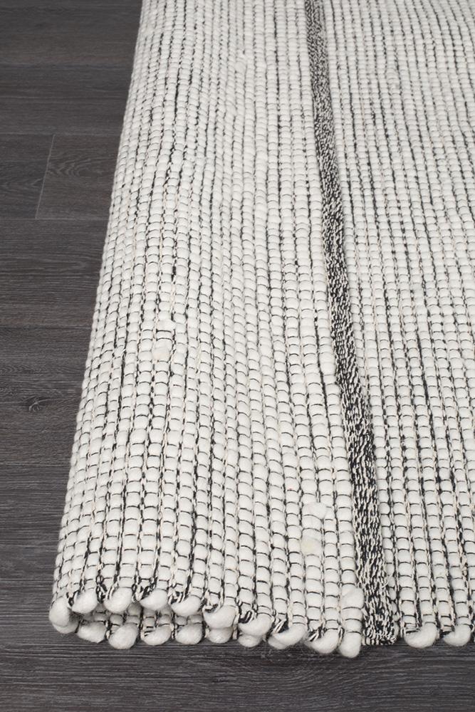 Marcus Hand Made Wool Rug - Grey
