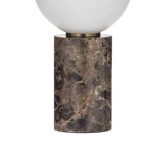 Brown marble sales table lamp