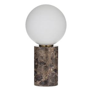 Brown marble sales table lamp