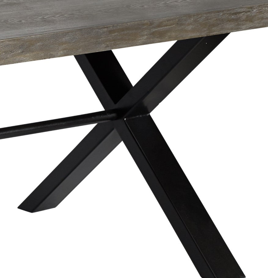 Montana 2.6m Solid Timber Dining Table - Ebony