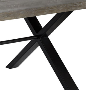 Montana 2.6m Solid Timber Dining Table - Ebony
