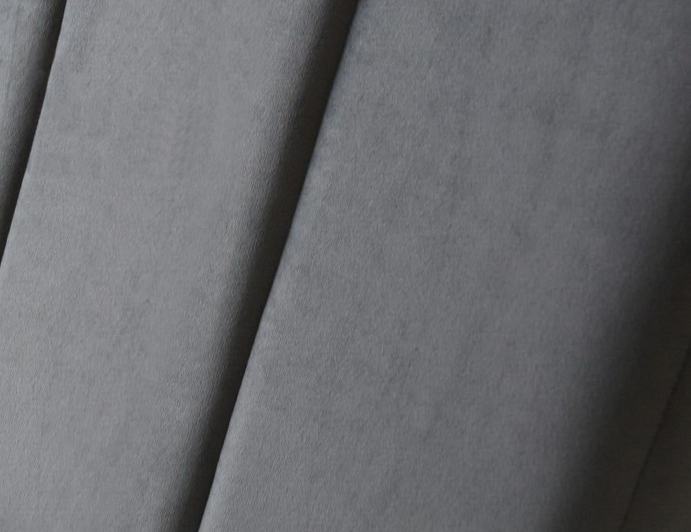 Penelope Velvet Fabric Bedhead - Grey
