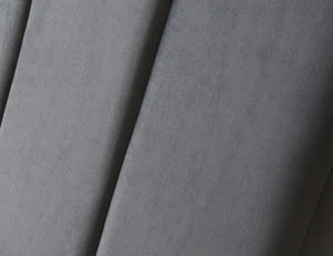 Penelope Velvet Fabric Bedhead - Grey