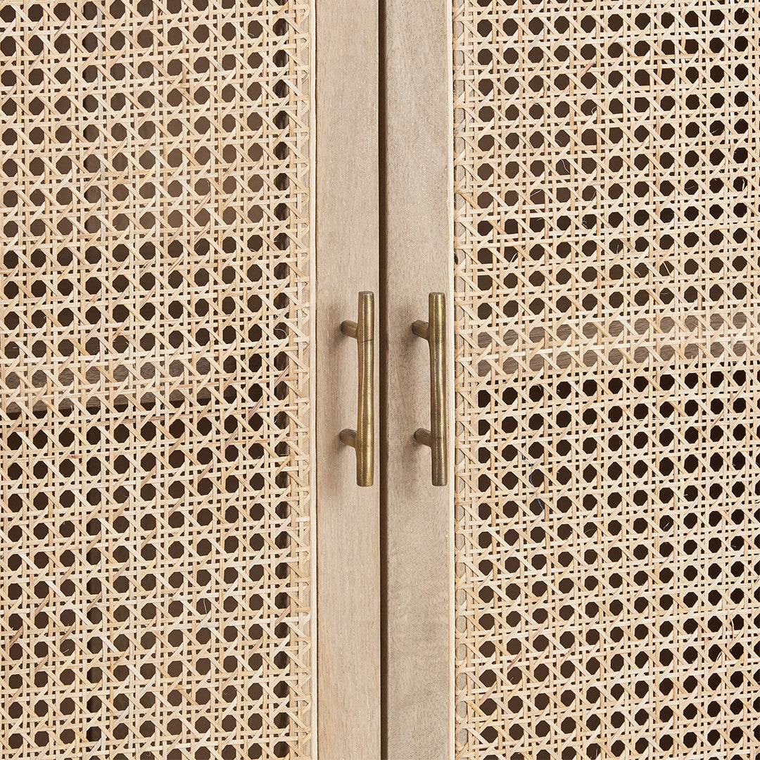 Remi Rattan TV Unit - Natural