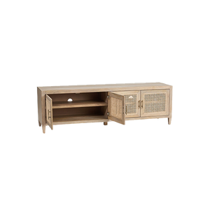 Remi Rattan TV Unit - Natural