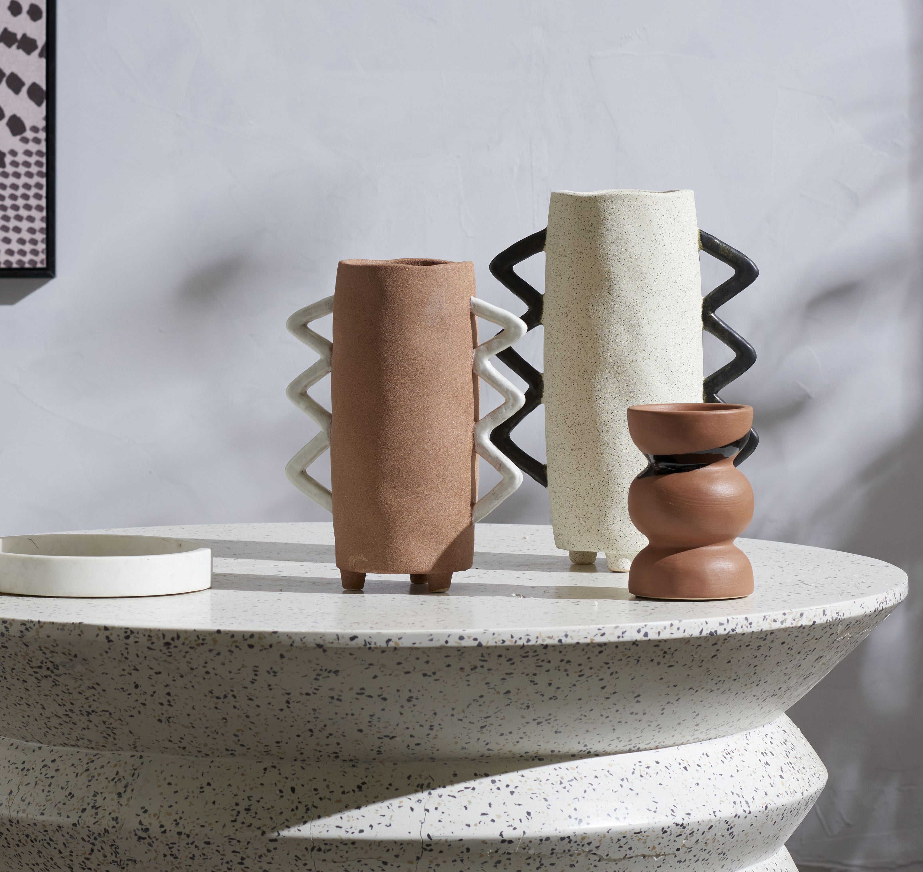 Rolly Handmade Vase - Terracotta