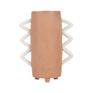 Rolly Handmade Vase - Terracotta