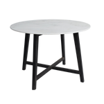 Load image into Gallery viewer, Attic Round 1.1m Marble Dining Table - Black

