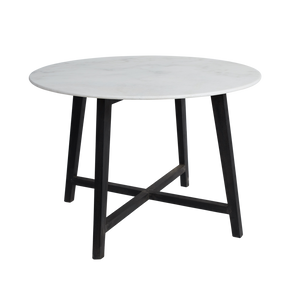 Attic Round 1.1m Marble Dining Table - Black