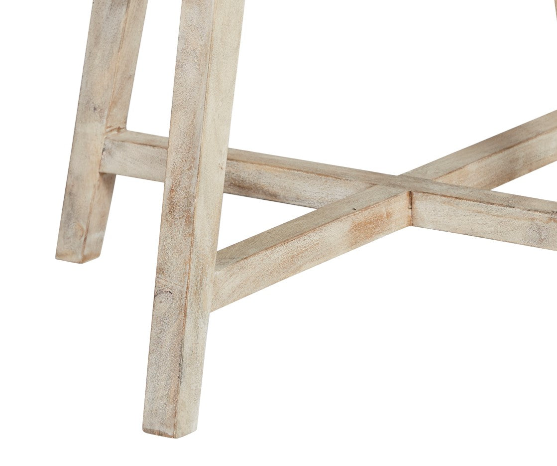 Irving Round 1.1m Marble Dining Table - Natural