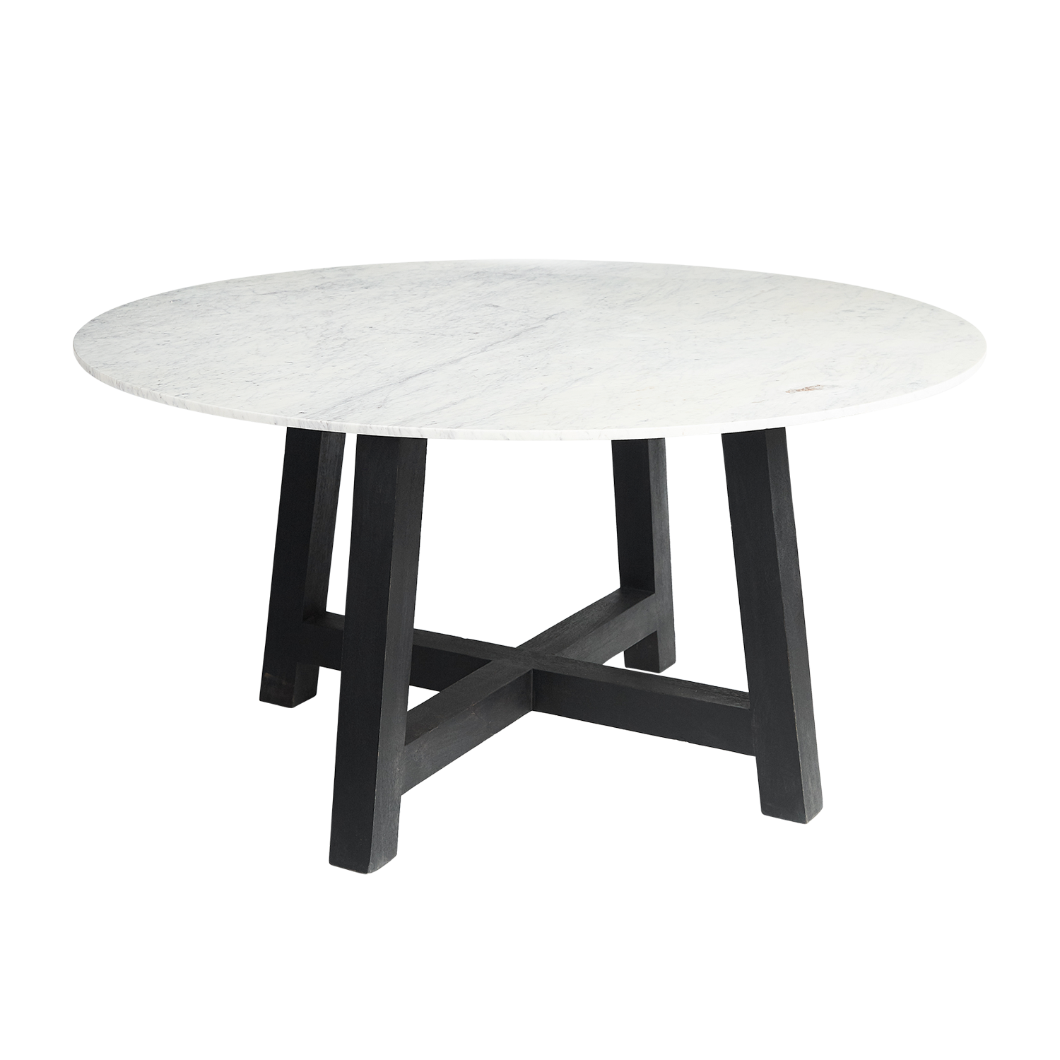 Attic Round 1.5m Marble Dining Table - Black