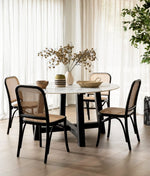 Load image into Gallery viewer, Attic Round 1.5m Marble Dining Table - Black
