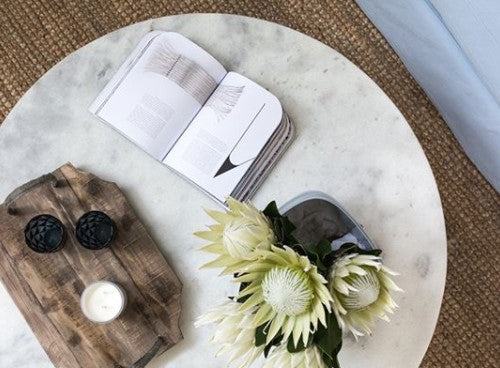 Irving Marble Coffee Table - Natural