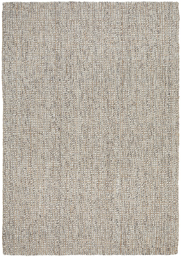 Sandra Hand Made Wool And Jute Rug - Grey