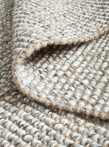 Sandra Hand Made Wool And Jute Rug - Grey