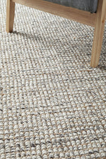 Load image into Gallery viewer, Sandra Hand Made Wool And Jute Rug - Grey
